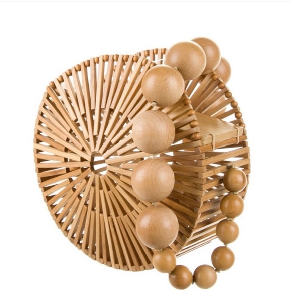 Cult Gaia bamboo Wood Circle Luna shoulder bag - Picture 10 of 10